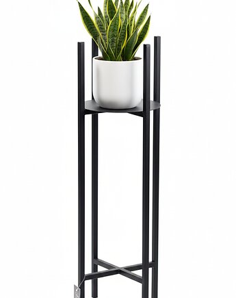 Kwietnik Metalowy Stojak na kwiaty 80cm czarny LOFT, JAKPOLDESIGN