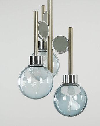 Żyrandol Space Age, szkło Murano, lata 70, produkcja: Włochy, Przetwory design