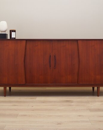 Sideboard tekowy, duński design, lata 70, produkcja: Dania, Przetwory design