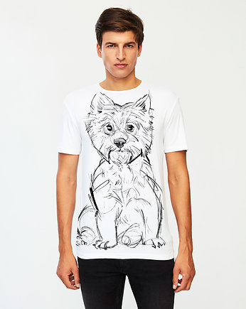 Westie Dog Men's T-shirt white, SELVA