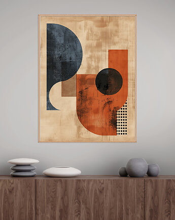 Geometria natury - Plakat, druk - Minimalizm, Boho, Loft #61, Black Sapphire Art
