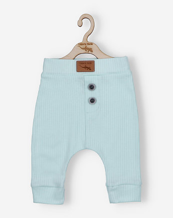 Spodnie niemowlęce z dzianiny prążkowej  Lagarto Verde, OKAZJE - Prezent na Baby shower
