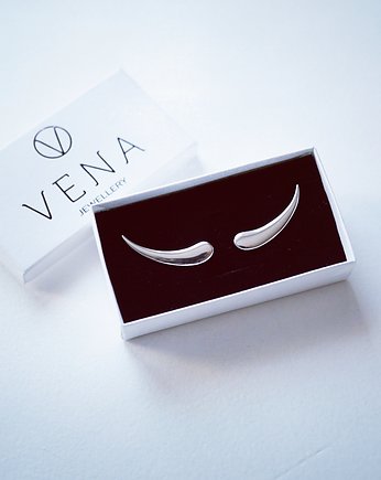 Srebrne kolczyki nausznice pełne pr.925, VENA Jewellery