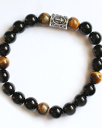 Czarny turmalin runa tiwaz tygrysie oko, KEIT