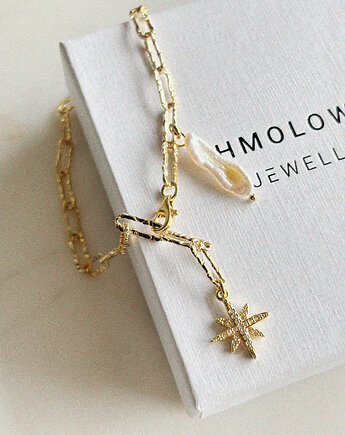 Bransoletka Łańcuszek z perłą, Chmolowska Jewellery