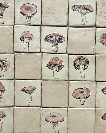 Płytki leśne grzyby, artkafle