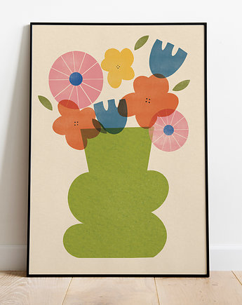 Plakat  Wazon z kwiatami, MUKI design