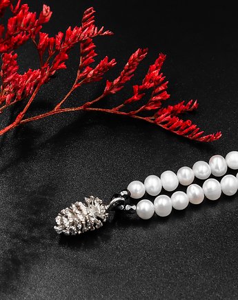 Srebrny naszyjnik z perłami Szyszka N3, Sztuka noszenia