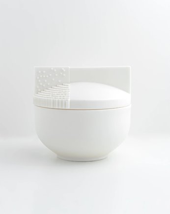 Basalt - pojemnik z porcelany Parian, Kyuka Design