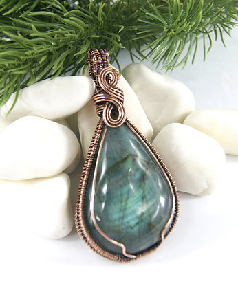 Wisior z labradorytem - zamówienie specjalne, Blue Pearl Art