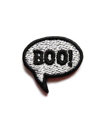 Naszywka haftowana 'Boo!', HafnaHaft