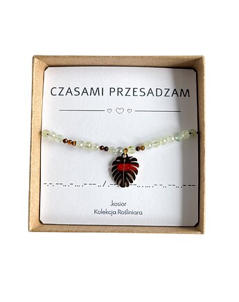 Bransoletka z alfabetem Morse Rośliniara no 8 LIMITOWANA, karolina kosior