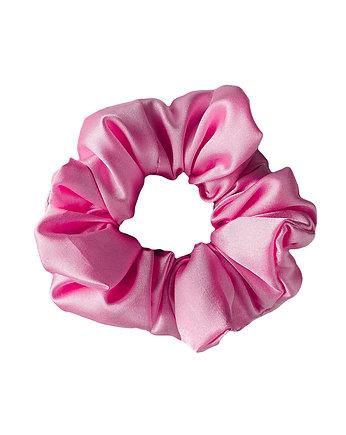 Satynowa gumka do włosów scrunchie Jasny róż RÓŻNE MODELE, Nandi