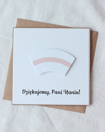 Kartka dla położnej. Podziękowania lub gratulacje, papierkarnia
