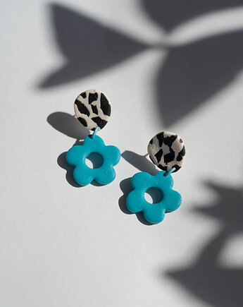 Kolczyki MINI kwiatki, Dwie Gliny