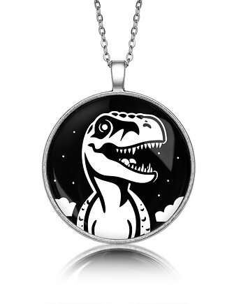 Baśniowy medalion Tyranozaur prezent dla dziewczyny żony córki z dinozaurem, laluv
