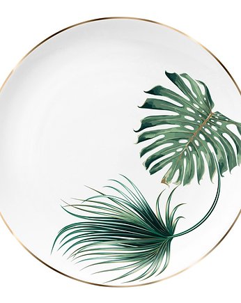 Livia  Talerz 32cm  wzór 001 motyw liści tr., VOLA art of deco
