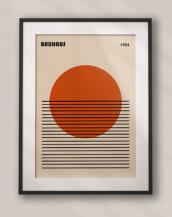 Minimalistyczny plakat - Bauhaus #7 - Do salonu, sypialni, biura, DAPIDOKA
