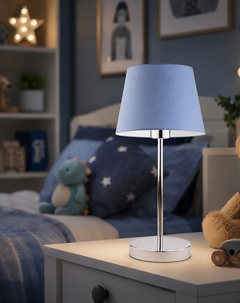 Chromowana lampka nocna dla dzieci z włącznikiem SIENA mix kolorów, LYSNE