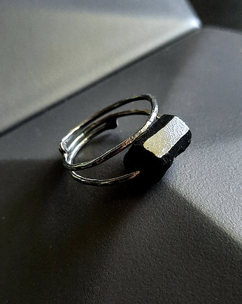 Pierścionek BLACK amulet, ZIĘBA