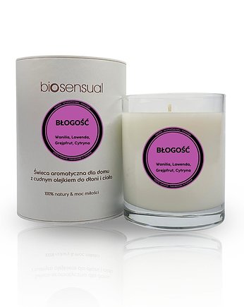 Świeca do masażu i aromaterapii BŁOGOŚĆ 200g, Biosensual