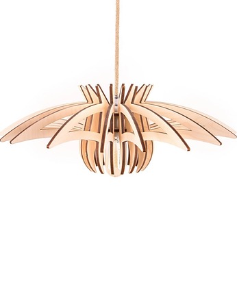 Drewniana lampa do kuchni w stylu skandynawskim, smxdsgn