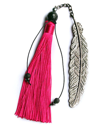 SALE : unikatowa zakładka :: pink & black, kaktusia