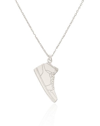 Naszyjnik srebrny z butem Air Jordan 1 High, LUO