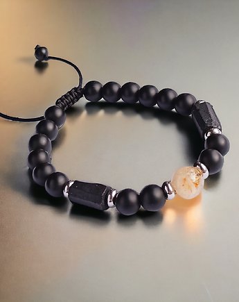 DOBROBYT siła OCHRONA - bransoletka regulowana ONE SIZE - amulet, kaktusia