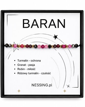 Baran bransoletka zodiakalna, NESSING handmade