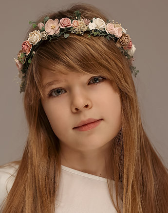Delikatny wianek na głowę róż n.30724, Lola White