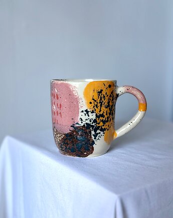 Abstrakcyjny kubek graffiti, Wet Spot Ceramic Studio