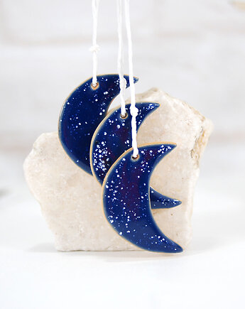 Ceramiczne ozdoby wiszące księżyce, 10FingersArt