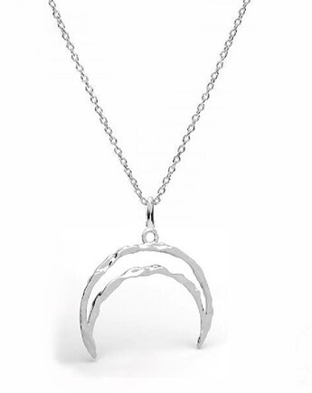 MOON- naszyjnik srebro 925, srebro złocone 24K, różowe złoto 18K, ISSI Jewelry