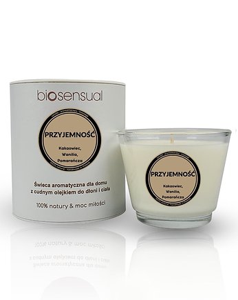 Świeca do masażu i aromaterapii PRZYJEMNOŚĆ 80g, Biosensual