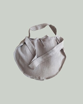 Lniane etui na rogal podróżny - torba Biosennie, biosennie