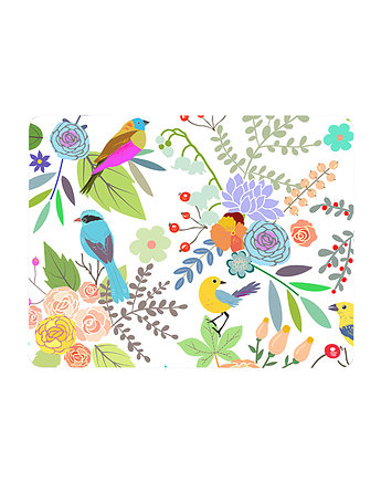 Podkładka pod mysz. kwiaty i ptaki, Love Life and Forest