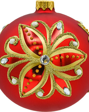 Bombki okrągłe czerwone: Złoty kwiat, Syn Bombkarza