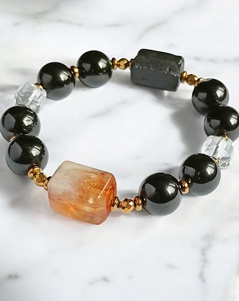 OCHRONA - BOGACTWO - oczyszczenie - masywna bransoletka, kaktusia