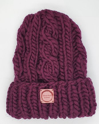 CZAPA HANDMADE bordowa, Lilarose Handmade