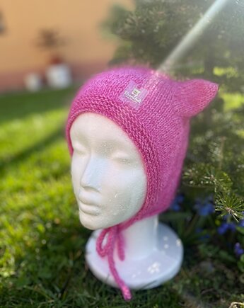 Wiosenna bonetka z merino & kids silk , BearBodi