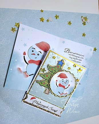 Prezent  kreatywny dla dzieci, prezent na mikołaja, Card Design World