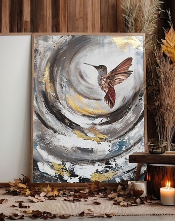 Obraz strukturalny Ręcznie malowana abstrakcja wym. 70x80 cm, Diana Abstract Art