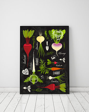 plakat. kochamy warzywa (format A3), Love Life and Forest