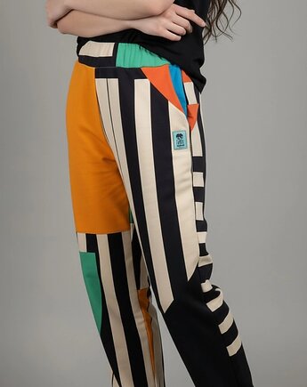 Spodnie dresowe Ahimsa z kolorowym wzorem rozmiar M, Auri Lili