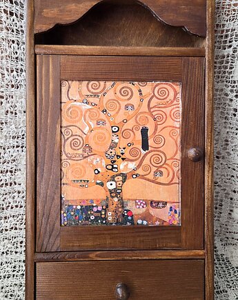Klimt  szafka na klucze z szufladką, Iwona Rutkowska