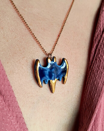 Naszyjnik pozłacany Nietoperz Kolekcja Parian, ZIĘBA