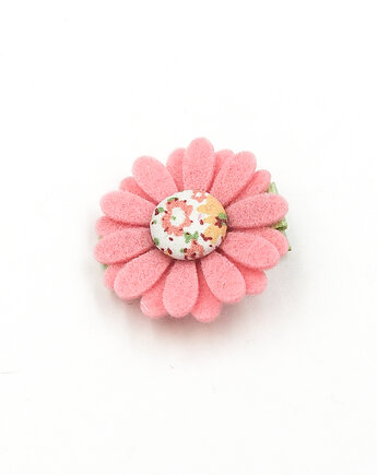Spineczka do włosów różowy kwiatek Adele, Momilio