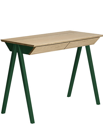 Dębowe biurko vogel S zielone, borcas