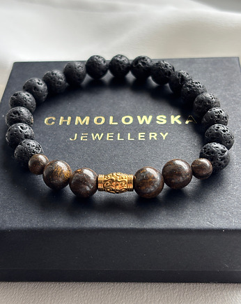 Bransoletka męska Bronzyt, Chmolowska Jewellery